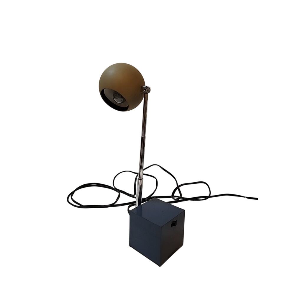 Vtg Lightolier x Michael Lax MCM Mid Century Modern Lytegem Eyeball Desk Lamp